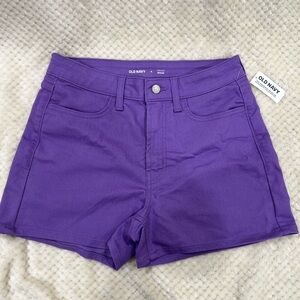 **NEW W/ TAGS** Old Navy Women's Junior’s High Waisted Purple Shorts